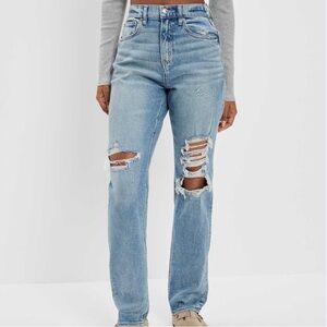 American Eagle Outfitters Highest Rise 90s Boyfriend Distressed Jeans